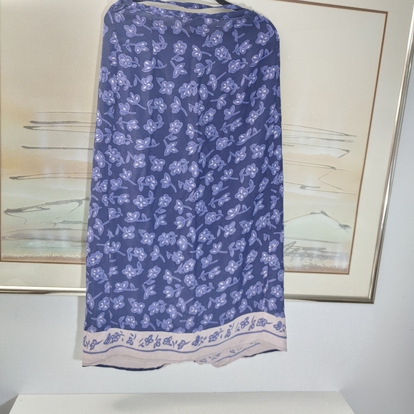 Code One Floral Wrap Skirt Midi Size XL - Picture 3 of 9